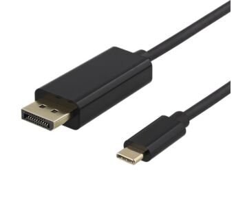 Kabel DELTACO USB-C na DisplayPort, 2m - Črna (00140015)