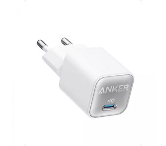 Polnilec ANKER NANO 3 (511) USB - C, 30W - Bela