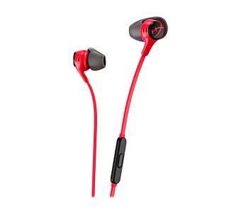 Igralne ušesne slušalke z mikrofonom HyperX Cloud Earbuds II - rdeče (705L8AA)