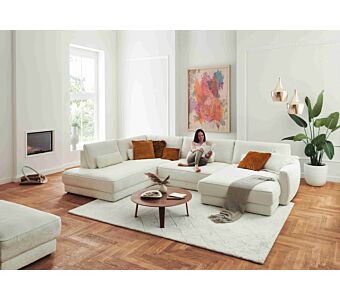 Kotna sedežna garnitura ALESSI - blago MIRO