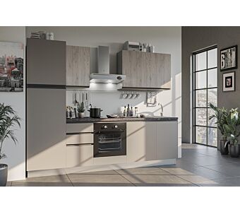 Blok kuhinja SKY LUX - z belo tehniko