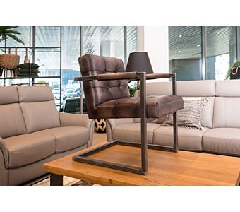 Usnjen jedilni stol MEMPHIS