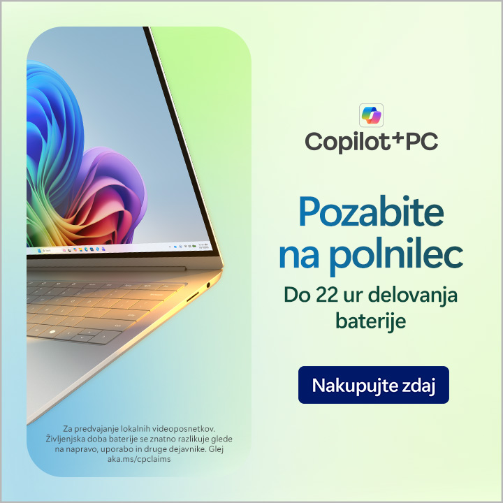 SLO - Category Banner [Next Gen AI] - Copilot+ PC Pozabite na polnilec do 31.12.27